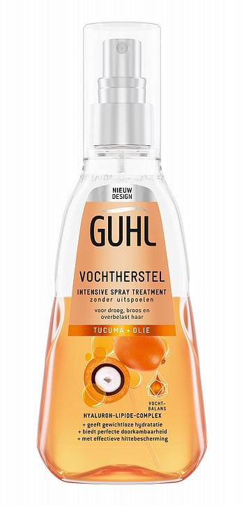 Aanbiedingen Guhl Spray Vochtherstel Tucuma Olie 180ml - Geldig van 23/01/2022 tot 24/01/2022 bij Drogisterij.net