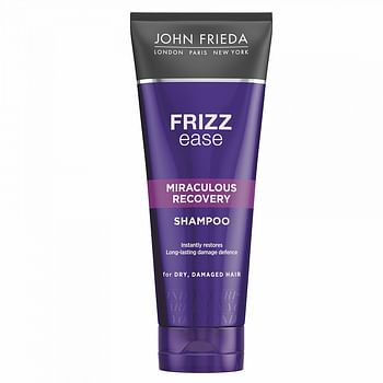 Aanbiedingen John Frieda Frizz Ease Shampoo Miraculous Recovery 250ml - Geldig van 23/01/2022 tot 24/02/2022 bij Drogisterij.net