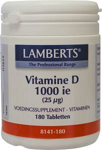 Aanbiedingen Lamberts Vitamine D 1000ie 25 Mcg / 8143 - Geldig van 23/01/2022 tot 24/02/2022 bij Drogisterij.net