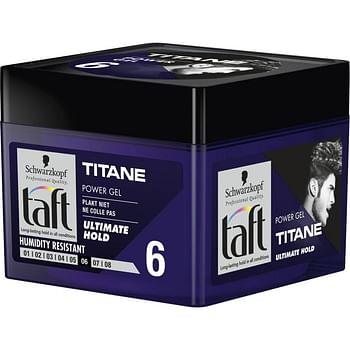 Aanbiedingen Taft Titane Power Gel 6 Ultimate Hold 250ml - Geldig van 23/01/2022 tot 24/02/2022 bij Drogisterij.net