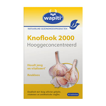 Aanbiedingen Wapiti Knoflook 2000 Tabletten - Geldig van 23/01/2022 tot 24/02/2022 bij Drogisterij.net