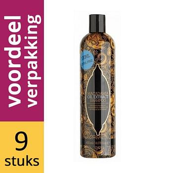 Aanbiedingen Xpel Macadamia Oil Shampoo voordeelverpakking 9x400ml - Geldig van 23/01/2022 tot 24/02/2022 bij Drogisterij.net