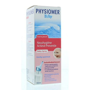 Aanbiedingen 2x Physiomer Baby Spray 135 ml - Physiomer  - Geldig van 24/01/2022 tot 31/08/2022 bij Plein