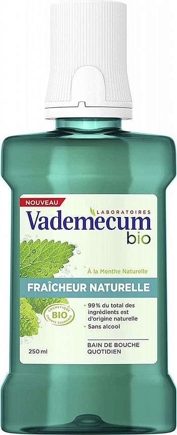Aanbiedingen Vademecum Mondwater Bio Natural Fresh 250ml - Geldig van 04/01/2022 tot 21/01/2022 bij Drogisterij.net