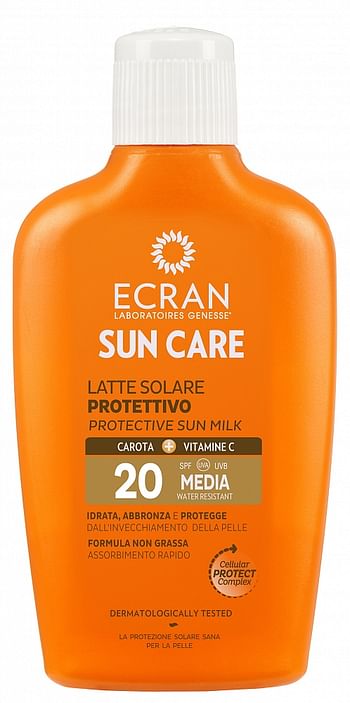 Aanbiedingen Ecran Sun Care Zonnebrand Milk Factorspf20 - Geldig van 05/01/2022 tot 21/01/2022 bij Drogisterij.net