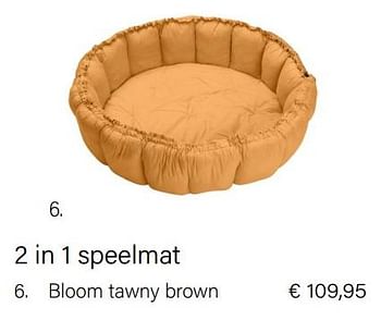 Aanbiedingen 2 in 1 speelmat bloom tawny brown - Play&amp;Go - Geldig van 01/10/2022 tot 31/10/2022 bij Multi Bazar