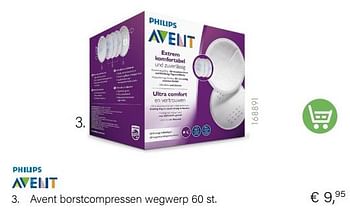 Aanbiedingen Avent borstcompressen wegwerp - Philips - Geldig van 01/10/2022 tot 31/10/2022 bij Multi Bazar