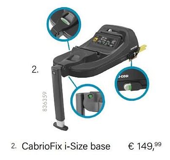 Aanbiedingen Cabriofix i-size base - Maxi-cosi - Geldig van 01/10/2022 tot 31/10/2022 bij Multi Bazar