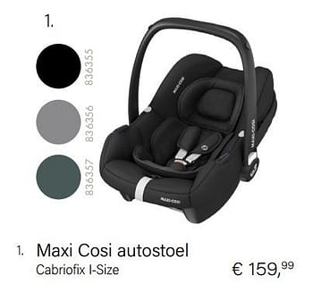Aanbiedingen Maxi cosi autostoel cabriofix i-size - Maxi-cosi - Geldig van 01/10/2022 tot 31/10/2022 bij Multi Bazar