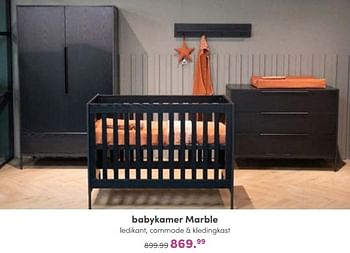 Aanbiedingen Babykamer marble - Huismerk - Baby &amp; Tiener Megastore - Geldig van 02/10/2022 tot 08/10/2022 bij Baby & Tiener Megastore
