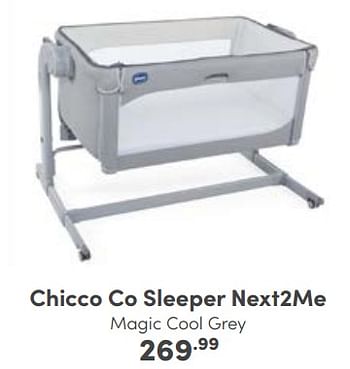 Aanbiedingen Chicco co sleeper next2me magic cool grey - Chicco - Geldig van 02/10/2022 tot 08/10/2022 bij Baby & Tiener Megastore