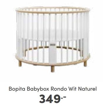 Aanbiedingen Bopita babybox rondo wit naturel - Bopita - Geldig van 02/10/2022 tot 08/10/2022 bij Baby & Tiener Megastore