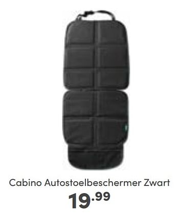 Aanbiedingen Cabino autostoelbeschermer zwart - Cabino - Geldig van 02/10/2022 tot 08/10/2022 bij Baby & Tiener Megastore