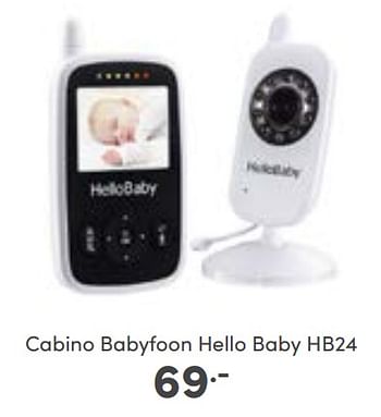 Aanbiedingen Cabino babyfoon hello baby hb24 - Cabino - Geldig van 02/10/2022 tot 08/10/2022 bij Baby & Tiener Megastore