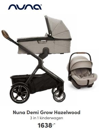 Aanbiedingen Nuna demi grow hazelwood 3 in 1 kinderwagen - Nuna - Geldig van 02/10/2022 tot 08/10/2022 bij Baby & Tiener Megastore