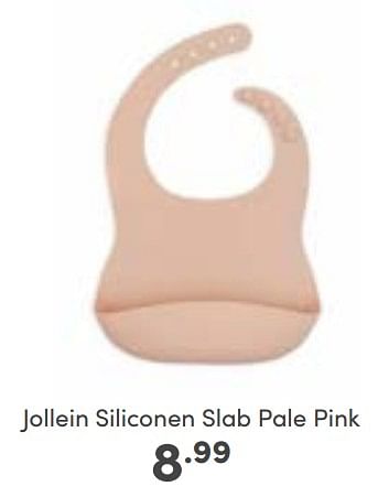 Aanbiedingen Jollein siliconen slab pale pink - Jollein - Geldig van 02/10/2022 tot 08/10/2022 bij Baby & Tiener Megastore