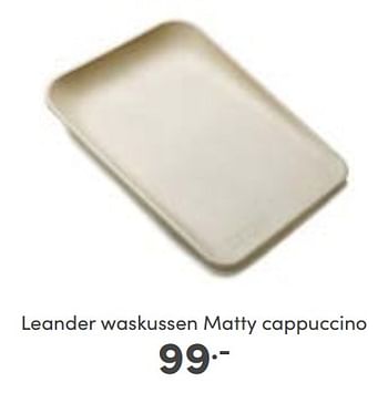 Aanbiedingen Leander waskussen matty cappuccino - Leander - Geldig van 02/10/2022 tot 08/10/2022 bij Baby & Tiener Megastore