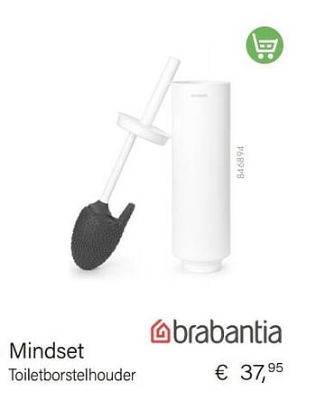Aanbiedingen Mindset toiletborstelhouder - Brabantia - Geldig van 01/10/2022 tot 30/11/2022 bij Multi Bazar