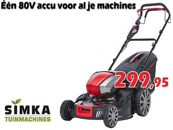 Aanbiedingen Simka tuinmachines één 80v accu voor al je machines - Simka Tuinmachines - Geldig van 29/09/2022 tot 23/10/2022 bij Itek