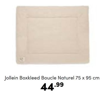 Aanbiedingen Jollein boxkleed boucle naturel - Jollein - Geldig van 09/10/2022 tot 18/10/2022 bij Baby & Tiener Megastore