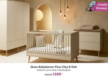 Aanbiedingen Quax babykamer flow clay + oak - Quax - Geldig van 09/10/2022 tot 18/10/2022 bij Baby & Tiener Megastore