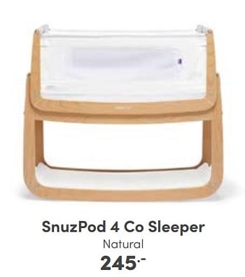 Aanbiedingen Snuzpod 4 co sleeper natural - Snuzpod - Geldig van 09/10/2022 tot 18/10/2022 bij Baby & Tiener Megastore