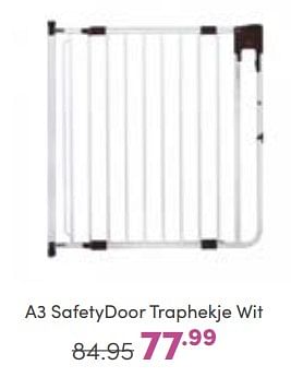 Aanbiedingen A3 safetydoor traphekje wit - A3 Baby &amp; Kids - Geldig van 09/10/2022 tot 18/10/2022 bij Baby & Tiener Megastore
