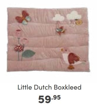 Aanbiedingen Little dutch boxkleed - Little Dutch - Geldig van 09/10/2022 tot 18/10/2022 bij Baby & Tiener Megastore