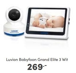 Aanbiedingen Luvion babyfoon grand elite 3 wit - Luvion - Geldig van 09/10/2022 tot 18/10/2022 bij Baby & Tiener Megastore