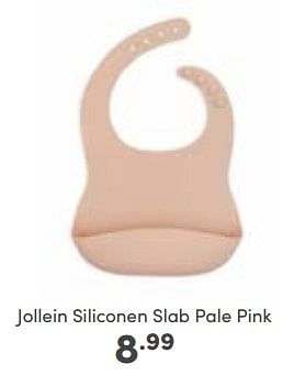 Aanbiedingen Jollein siliconen slab pale pink - Jollein - Geldig van 09/10/2022 tot 18/10/2022 bij Baby & Tiener Megastore