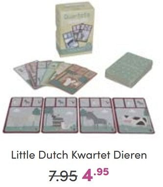 Aanbiedingen Little dutch kwartet dieren - Little Dutch - Geldig van 09/10/2022 tot 18/10/2022 bij Baby & Tiener Megastore