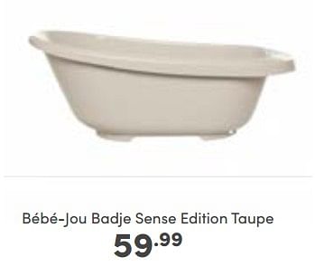 Aanbiedingen Bébé-jou badje sense edition taupe - Bebe-jou - Geldig van 09/10/2022 tot 18/10/2022 bij Baby & Tiener Megastore