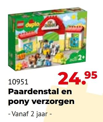 Aanbiedingen 10951 paardenstal en pony verzorgen - Lego - Geldig van 10/10/2022 tot 06/12/2022 bij Multi Bazar