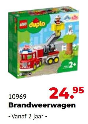 Aanbiedingen 10969 brandweerwagen - Lego - Geldig van 10/10/2022 tot 06/12/2022 bij Multi Bazar