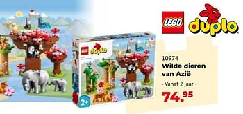 Aanbiedingen 10974 wilde dieren van azië - Lego - Geldig van 10/10/2022 tot 06/12/2022 bij Multi Bazar