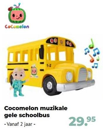 Aanbiedingen Cocomelon muzikale gele schoolbus - Cocomelon - Geldig van 10/10/2022 tot 06/12/2022 bij Multi Bazar