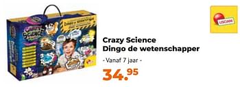 Aanbiedingen Crazy science dingo de wetenschapper - Lisciani Giochi - Geldig van 10/10/2022 tot 06/12/2022 bij Multi Bazar