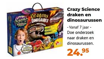 Aanbiedingen Crazy science draken en dinosaurussen - Lisciani Giochi - Geldig van 10/10/2022 tot 06/12/2022 bij Multi Bazar