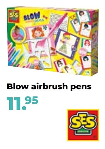 Aanbiedingen Blow airbrush pens - SES - Geldig van 10/10/2022 tot 06/12/2022 bij Multi Bazar