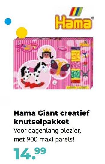 Aanbiedingen Hama giant creatief knutselpakket - Hama - Geldig van 10/10/2022 tot 06/12/2022 bij Multi Bazar