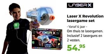Aanbiedingen Laser x revolution lasergame set - Laser X - Geldig van 10/10/2022 tot 06/12/2022 bij Multi Bazar