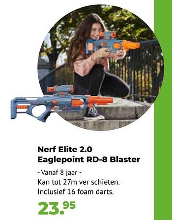 Aanbiedingen Nerf elite 2.0 eaglepoint rd-8 blaster - Nerf - Geldig van 10/10/2022 tot 06/12/2022 bij Multi Bazar
