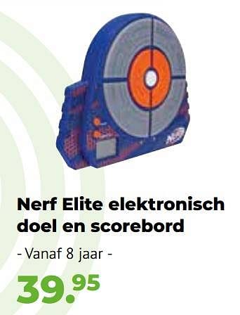 Aanbiedingen Nerf elite elektronisch doel en scorebord - Nerf - Geldig van 10/10/2022 tot 06/12/2022 bij Multi Bazar