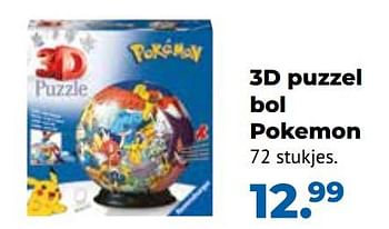 Aanbiedingen 3d puzzel bol pokemon - Ravensburger - Geldig van 10/10/2022 tot 06/12/2022 bij Multi Bazar
