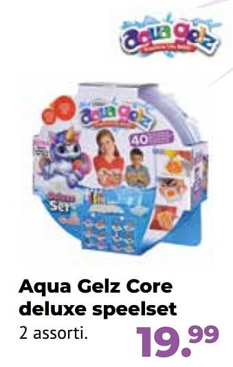 Aanbiedingen Aqua gelz core deluxe speelset - Aqua Gelz - Geldig van 10/10/2022 tot 06/12/2022 bij Multi Bazar