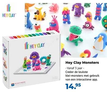 Aanbiedingen Hey clay monsters - Hey Clay - Geldig van 10/10/2022 tot 06/12/2022 bij Multi Bazar