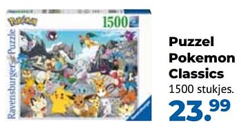 Aanbiedingen Puzzel pokemon classics - Ravensburger - Geldig van 10/10/2022 tot 06/12/2022 bij Multi Bazar