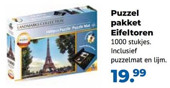 Aanbiedingen Puzzel pakket eifeltoren - Huismerk - Multi Bazar - Geldig van 10/10/2022 tot 06/12/2022 bij Multi Bazar
