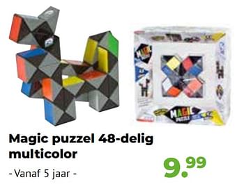 Aanbiedingen Magic puzzel 48-delig multicolor - Clown Games - Geldig van 10/10/2022 tot 06/12/2022 bij Multi Bazar