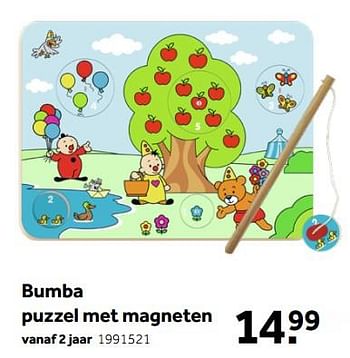 Aanbiedingen Bumba puzzel met magneten - Studio 100 - Geldig van 01/10/2022 tot 05/12/2022 bij Intertoys